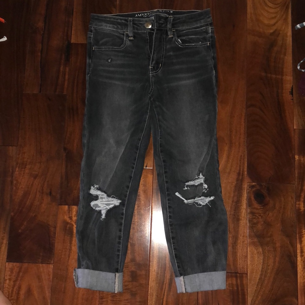 American Eagle super stretch cropped jeans